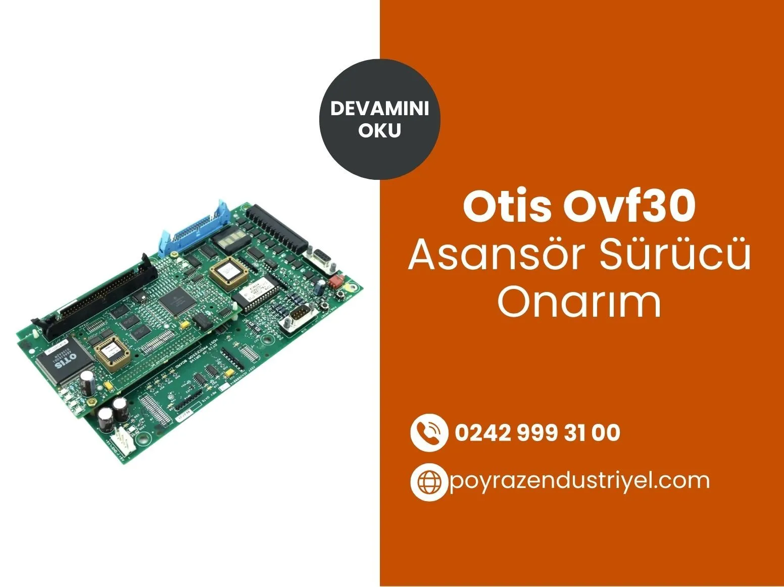 Otis Ovf30 Asansör Sürücü Onarımı